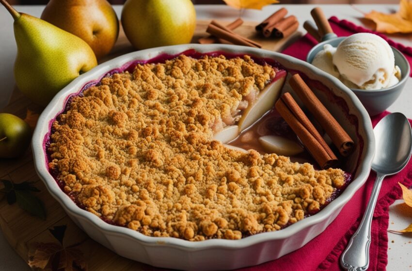  Spiced Pear Crumble